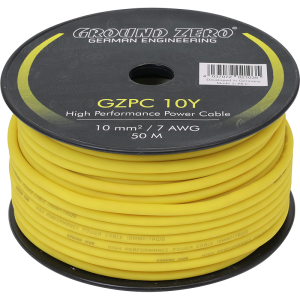 Kabel auto pojacala 10mm² zuti   GZPC 10Y
