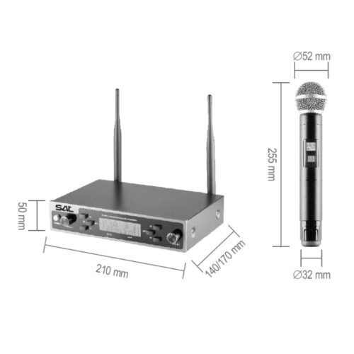 Mikrofoni bežični sa prijemnikom  set MVN 610 - Image 3
