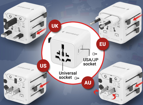 Travel adapter univerzalni TPA-INT-01-W - Image 2