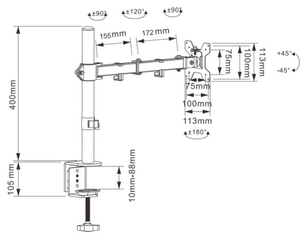 Nosač monitora stoni MA-D1-033 - Image 2
