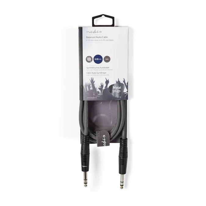 TRS kabel stereo 6,3mm utikačix2 COTH23020GY15 - Image 2