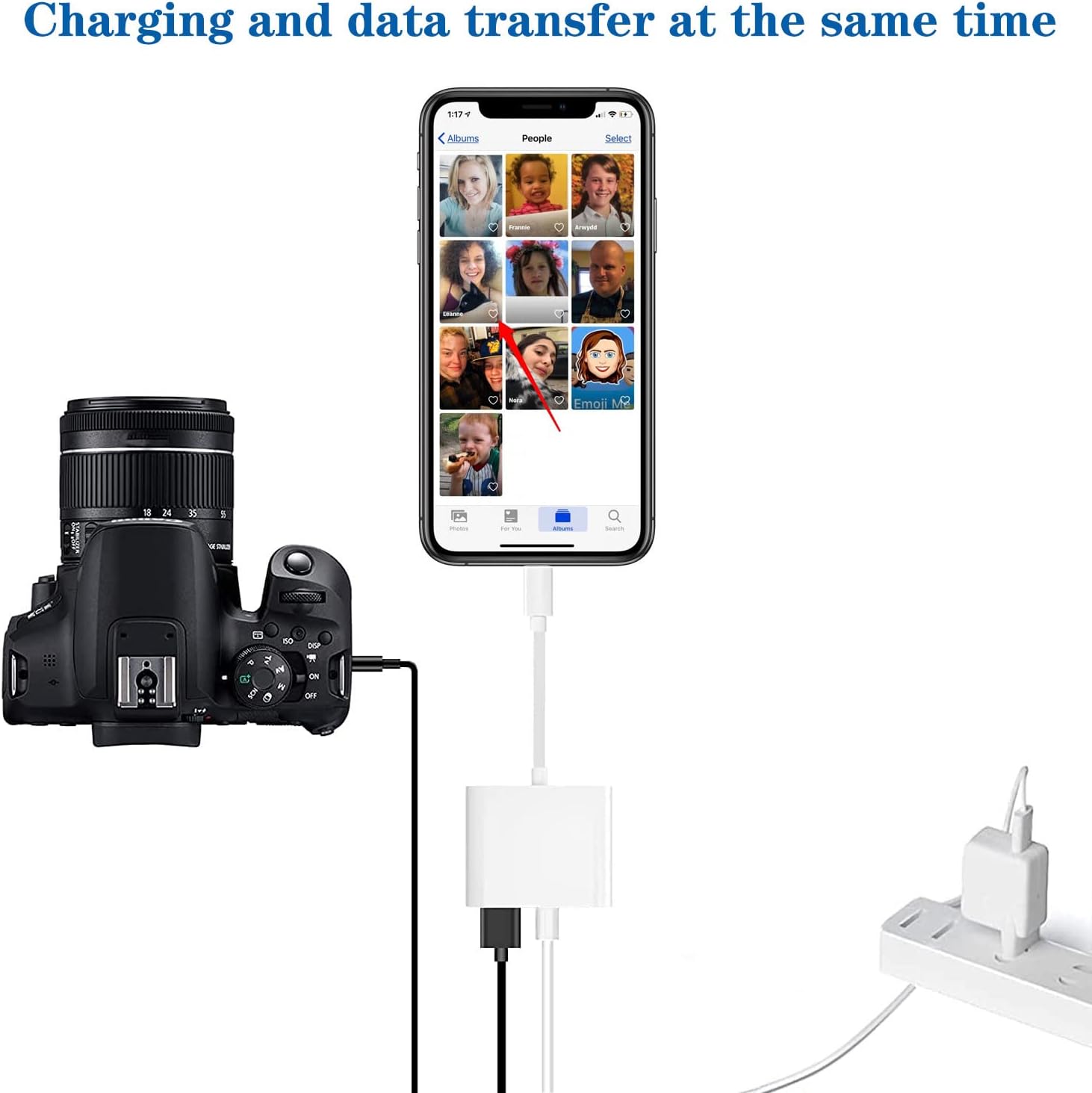 Lightning OTG adapter sa 2 USB porta 3.0 i Lightning priključkom za punjenje 11-354 - Image 2