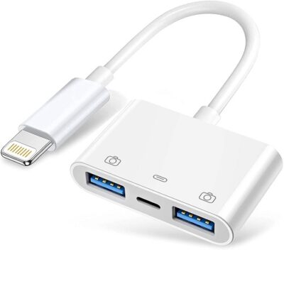 Lightning OTG adapter sa 2 USB porta 3.0 i Lightning priključkom za punjenje  11-354
