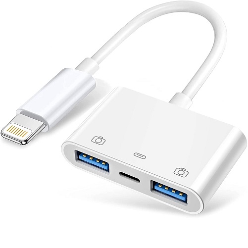 Lightning OTG adapter sa 2 USB porta 3.0 i Lightning priključkom za punjenje 11-354