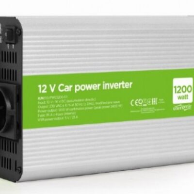 Invrter DC/AC 12V 1200W+USB   EG-PWC1200-01