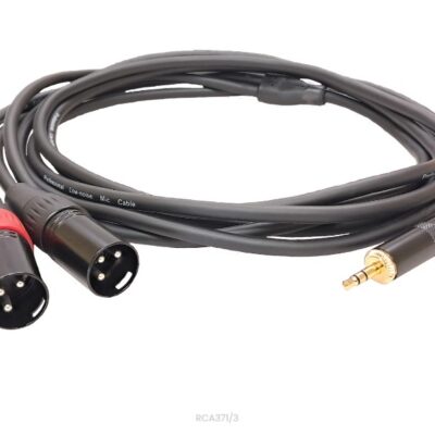 XLR x 2 na 3,5mm stereo audio kabel  RCA 371/1